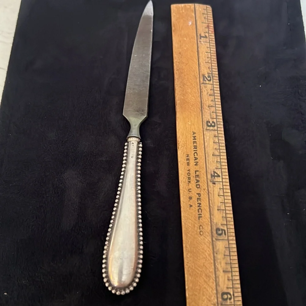 Antique Sterling Silver nail file monogrammed